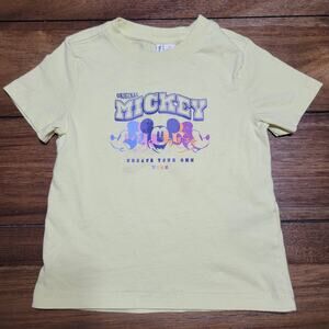 Disney X Jamie & Jack Toddler Yellow Tee "Create Your Own Vibe" - Size 2T